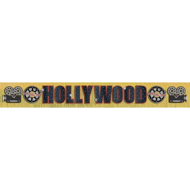Hollywood Glitter Fringe Banner