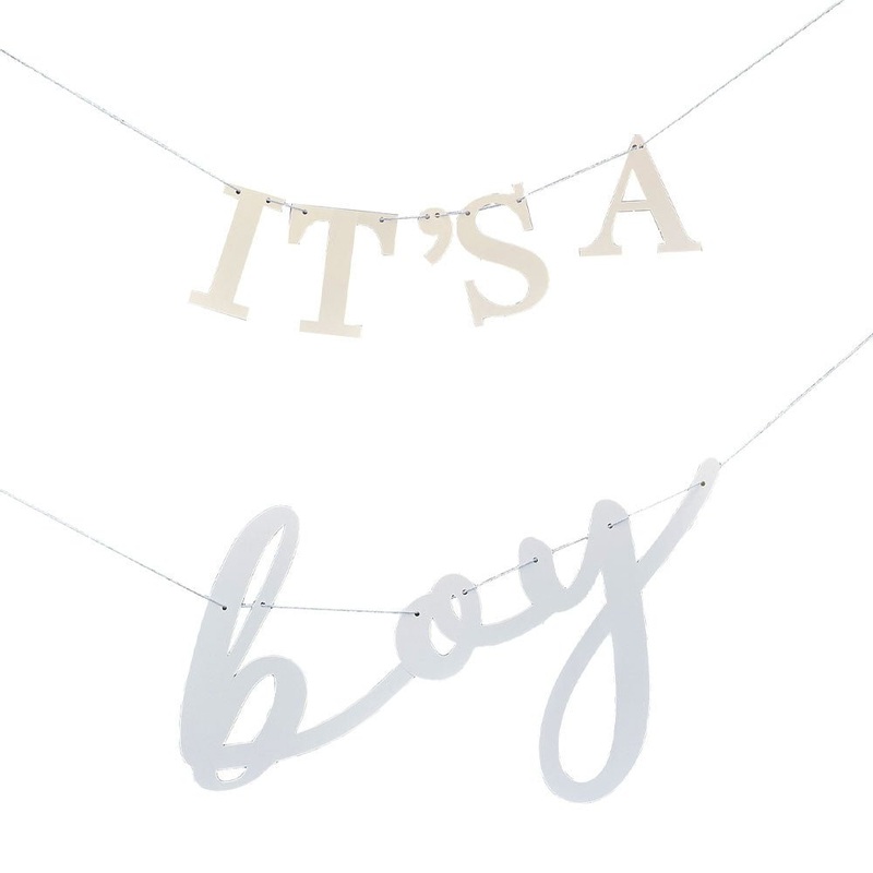 It's a Boy Garland Banner