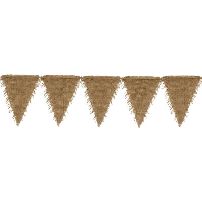 Kraft Burlap Flag Bunting Each