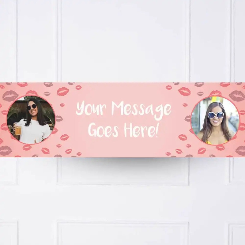 Lips Personalised Party Banner