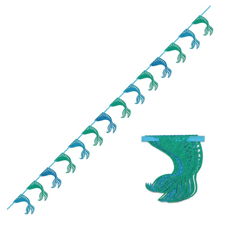 Mermaid Glitter Garland 2.74m