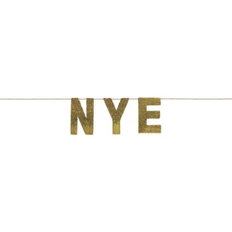 NYE Giant Gold Sequin Banner