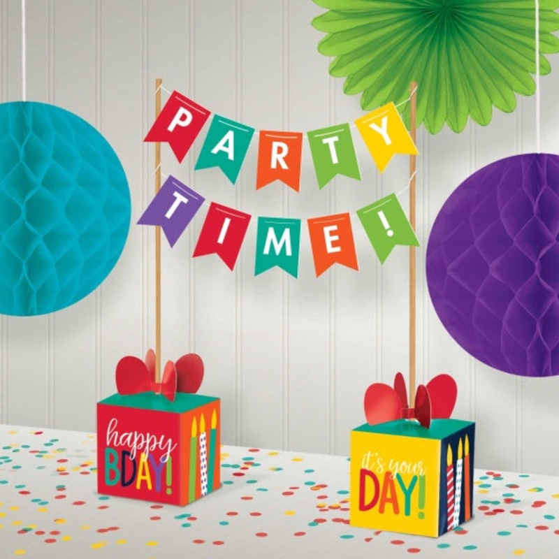 Rainbow Banner Centrepiece