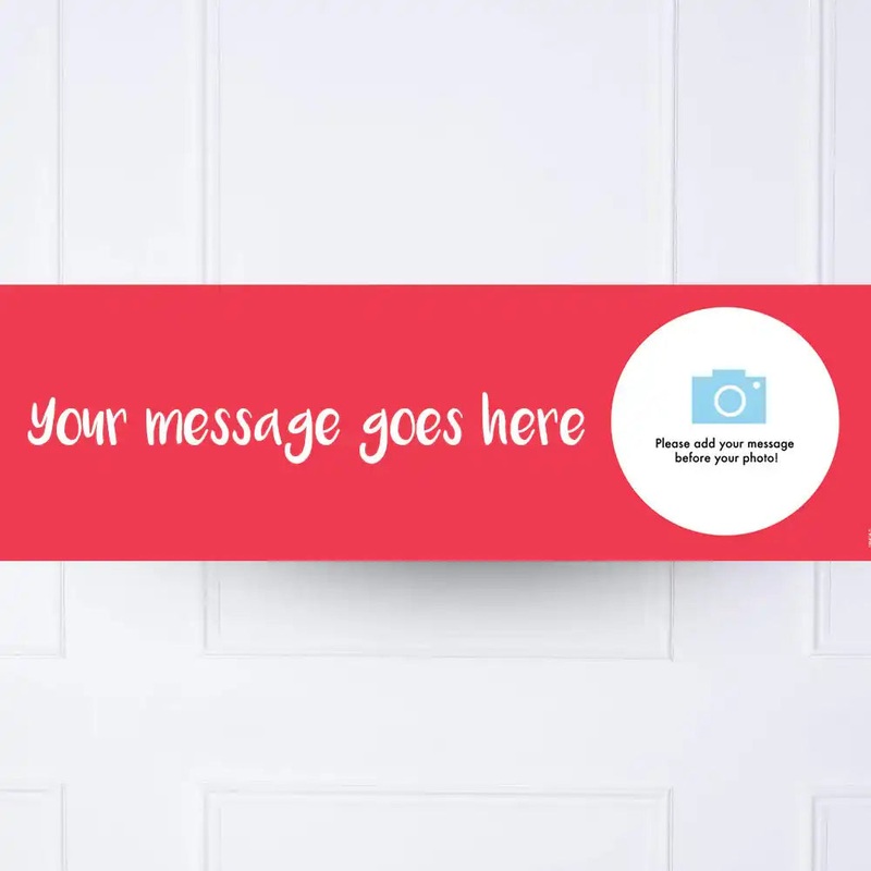 Red Personalised Party Banner