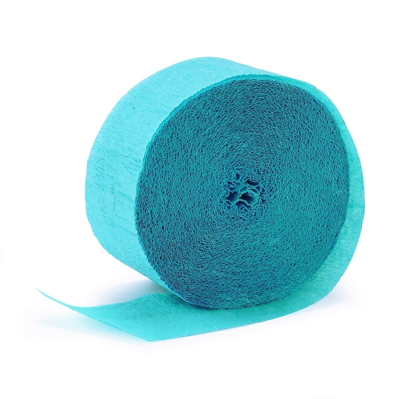 Teal Crepe Streamer 24m