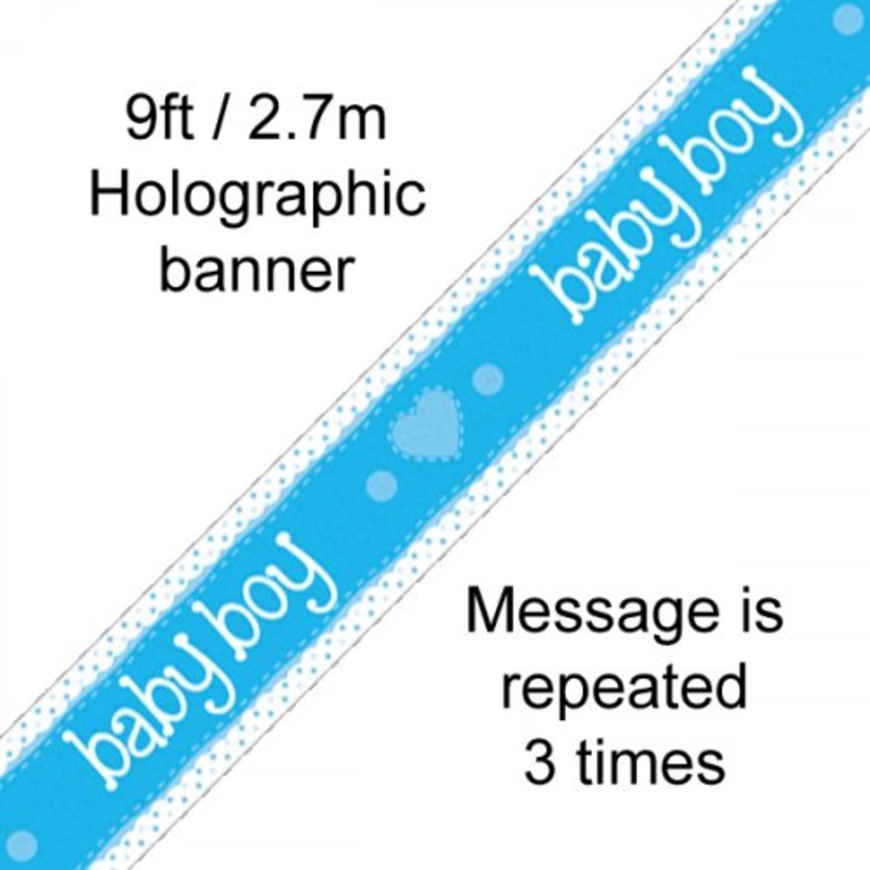 Baby Boy Banner Blue