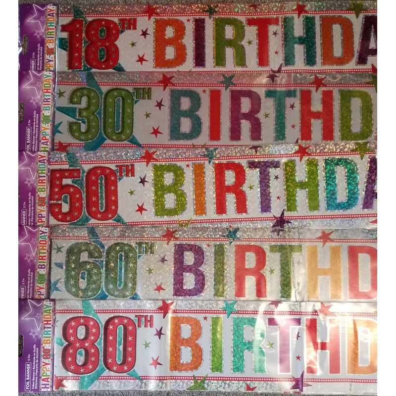 Banner - Birthday - Ages 16 - 90