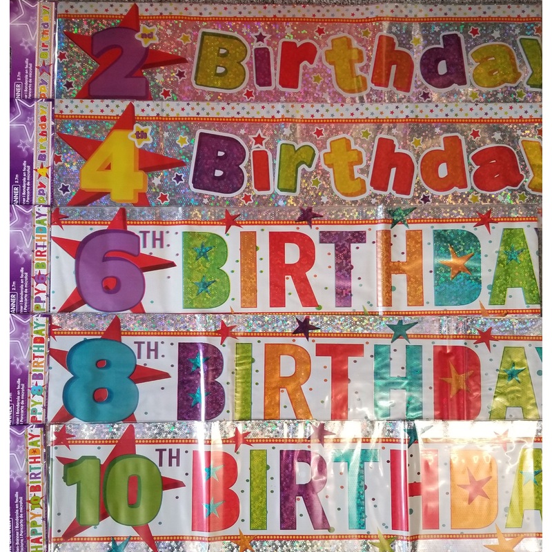Banner - Birthday - Ages 2 - 10