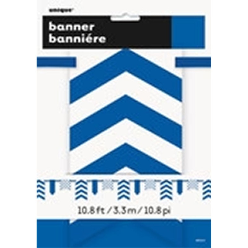 DOT+STRIPE P/BANNER- R/BLUE