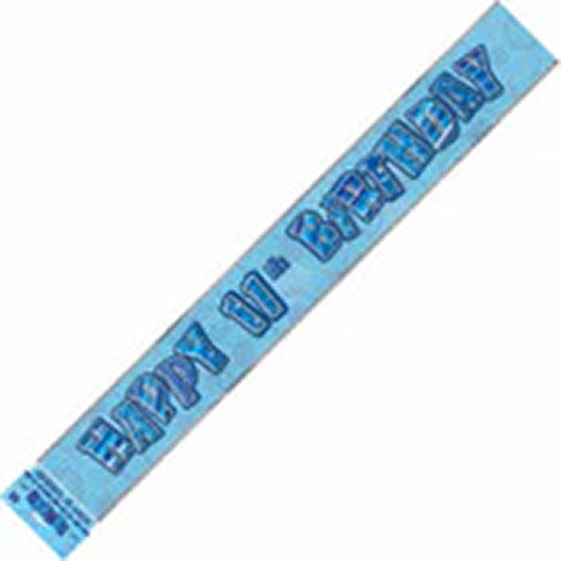 GLITZ BLUE 11 FOIL BANNER 12ft