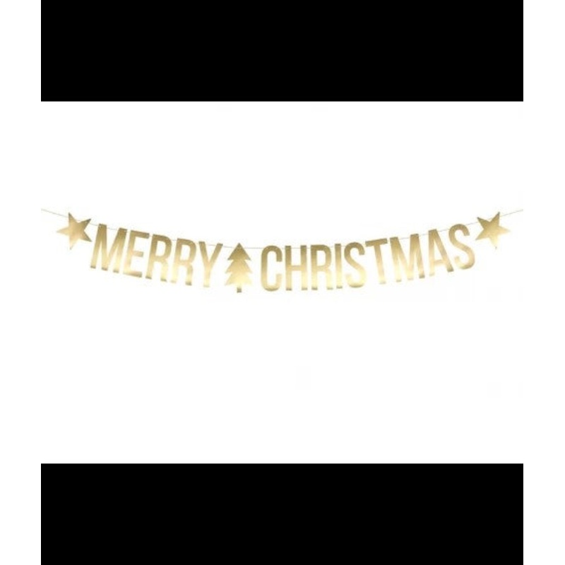 Merry Christmas Star Tree Banner