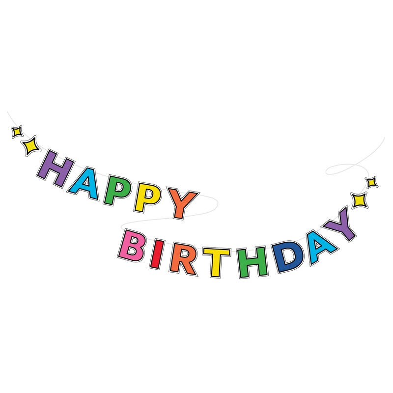 Rainbow Birthday Banner