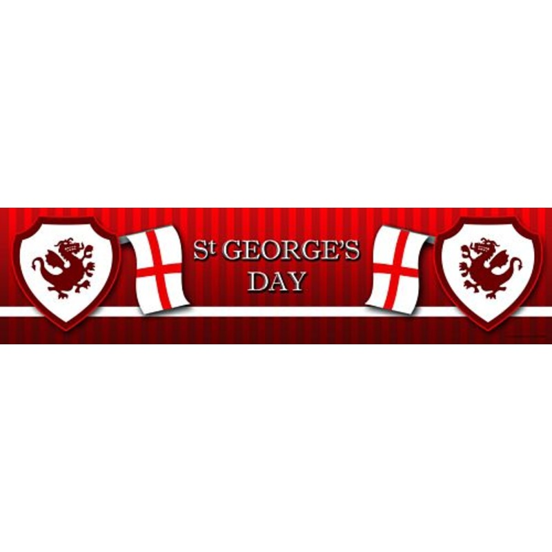 Red St. George's Day Banner