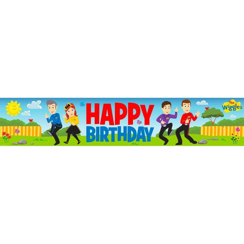 THE WIGGLES HAPPY BDAY BANNER