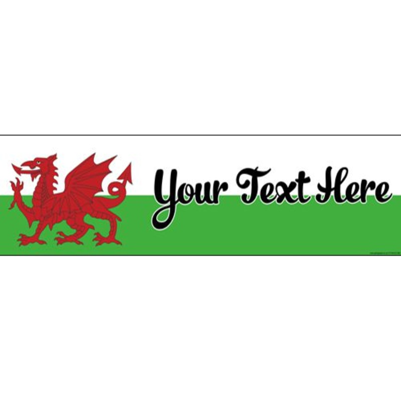 Welsh Personalised Banner - 1.2m