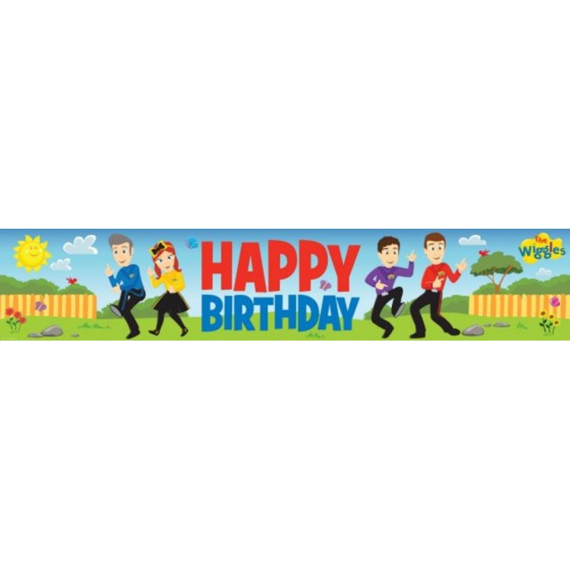 Wiggles Happy Birthday Banner