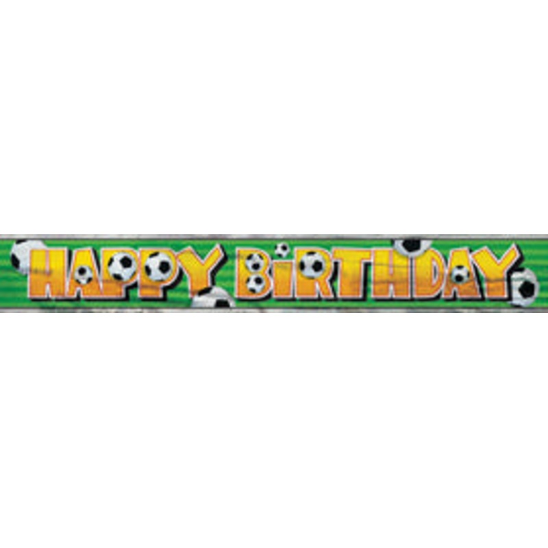 3D Soccer Foil Banner 12 ft