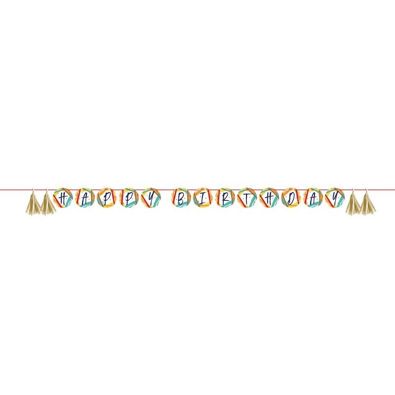 Birthday Stripes Banner