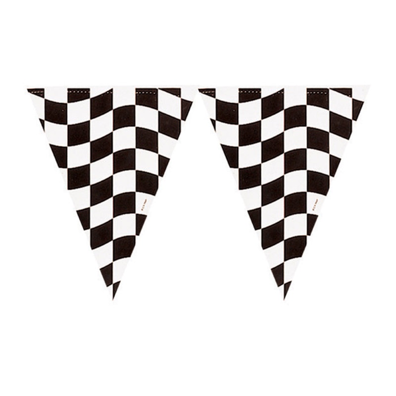Black & White Check Banner