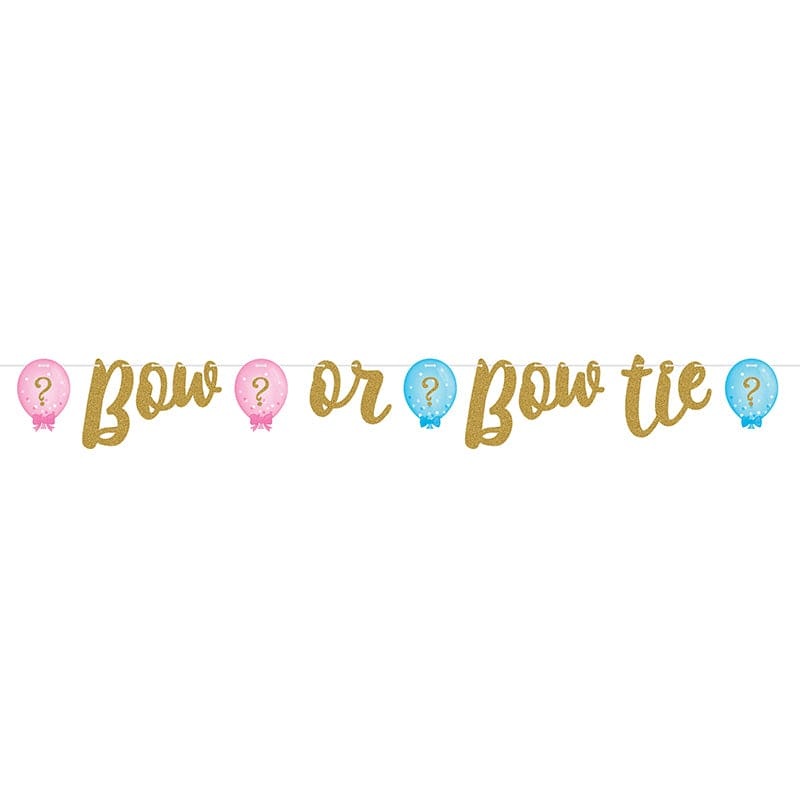 Gender Reveal Balloons Banner