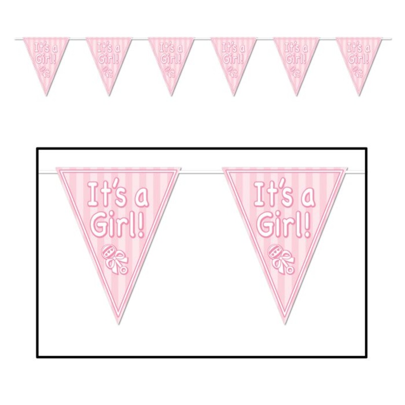 It's A Girl! Pennant Banner