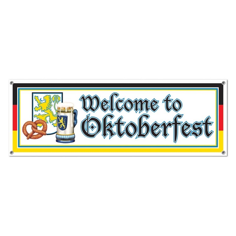 Oktoberfest Welcome Sign Banner