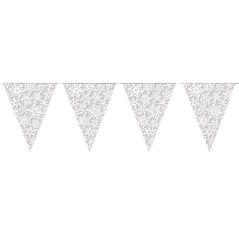 Snowflake Pennant Banner
