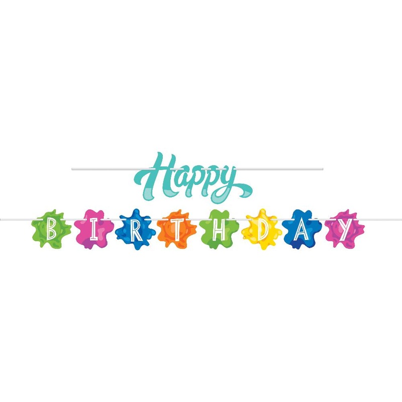 Splatter Banner (2/Pkg)