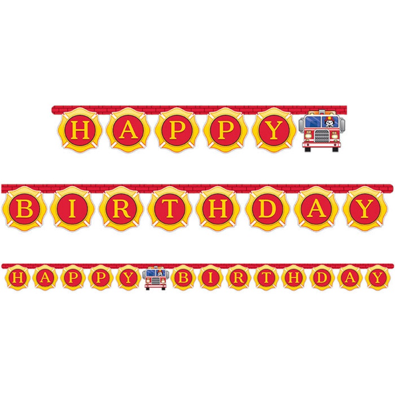 12 pc Bulk Fire Truck Banners