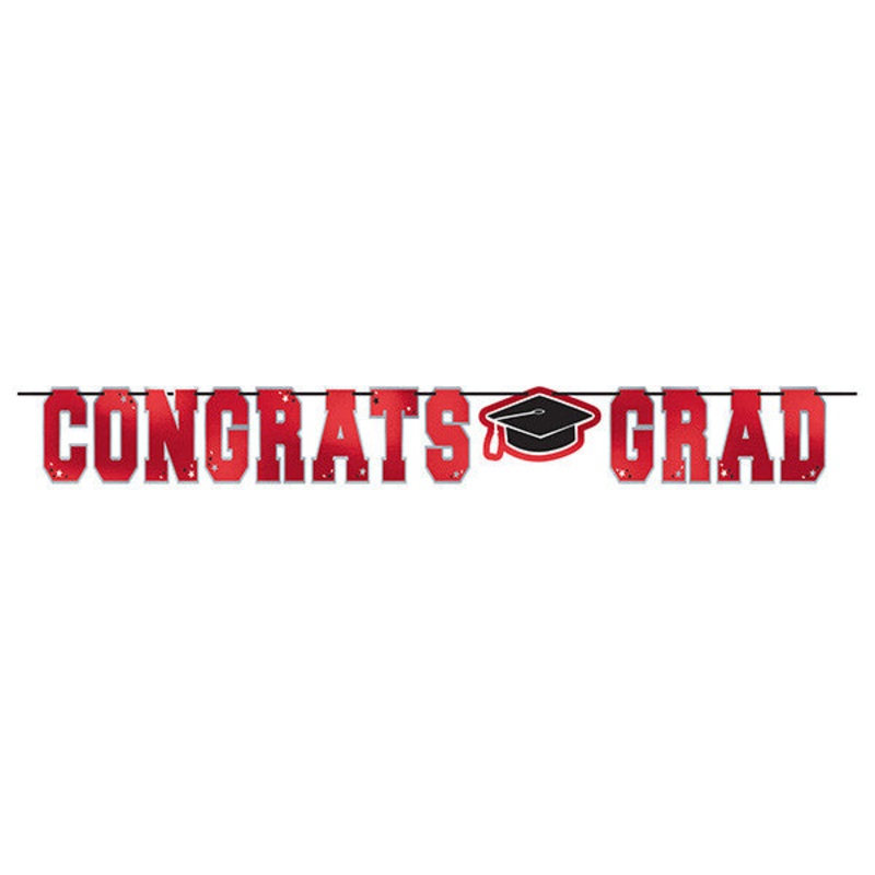 Congrats Grad Red Banner