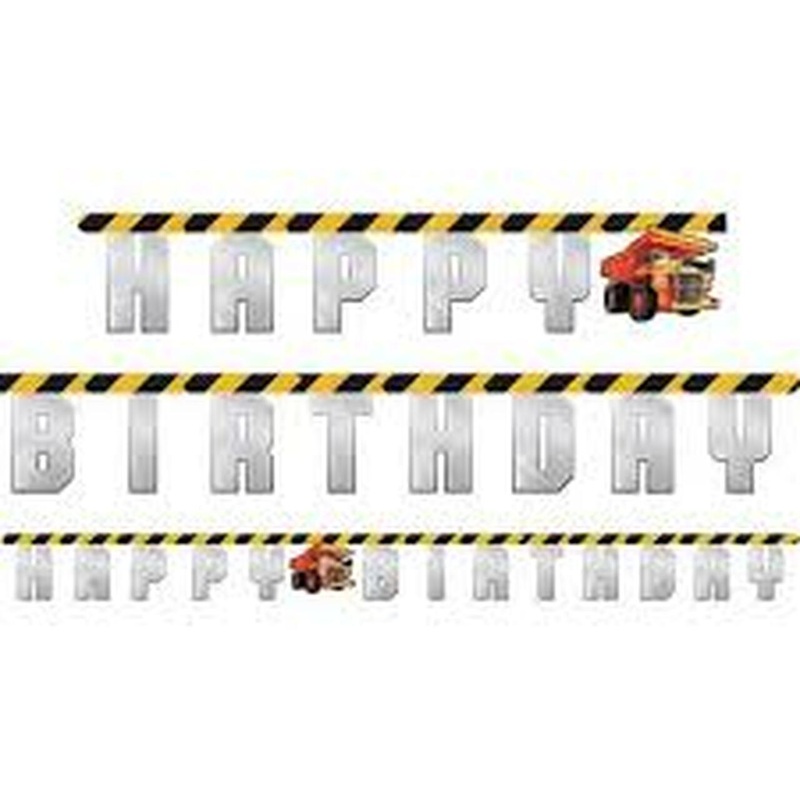 Construction Birthday Banner