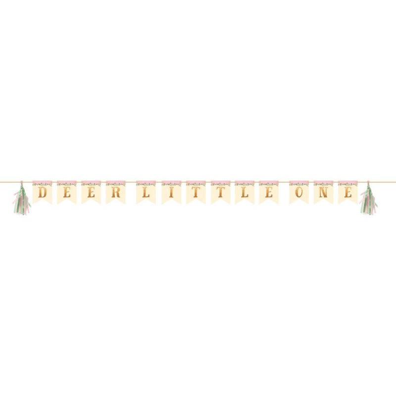 Deer Little One Banner w/Tassel