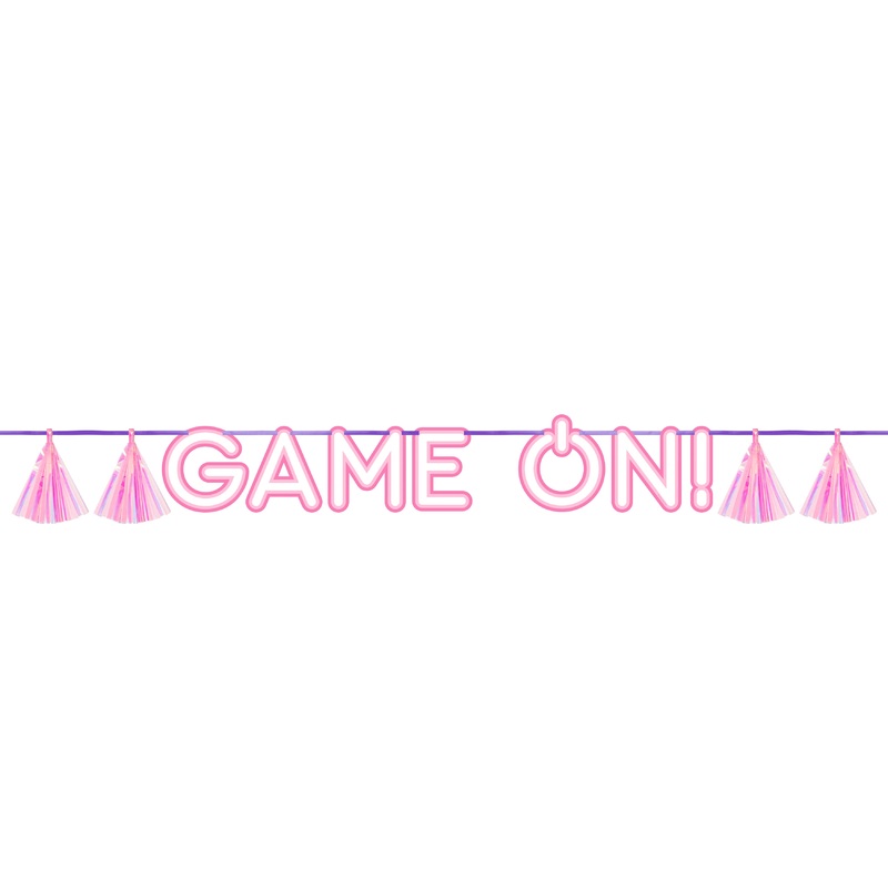 Digital Game Banner with Tassels