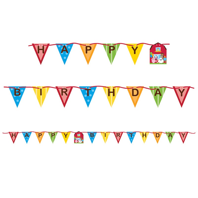 Farm Fun Ribbon Banner