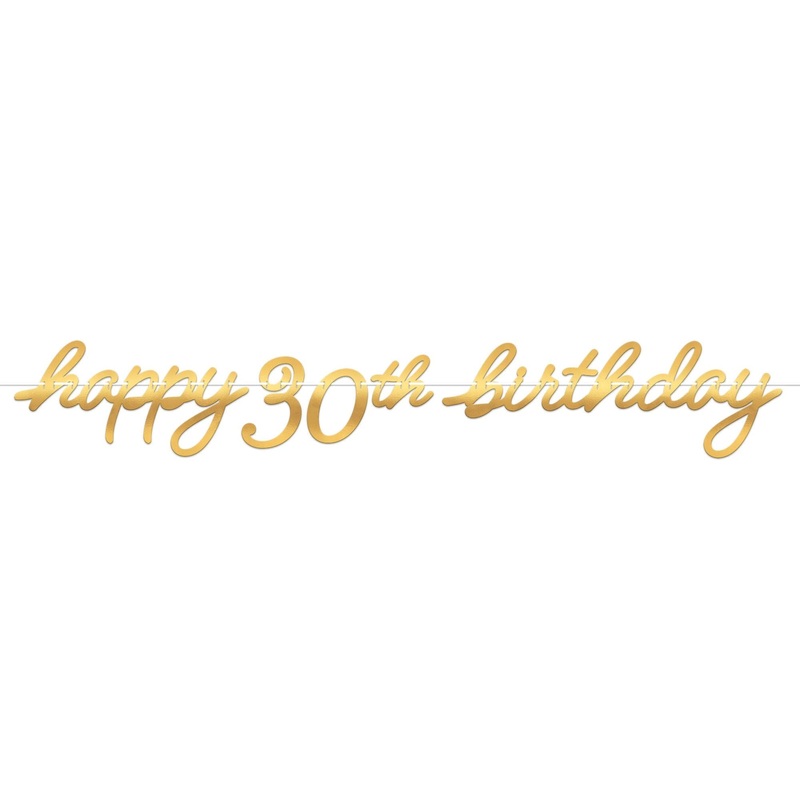 Golden Age 30 Letter Banner
