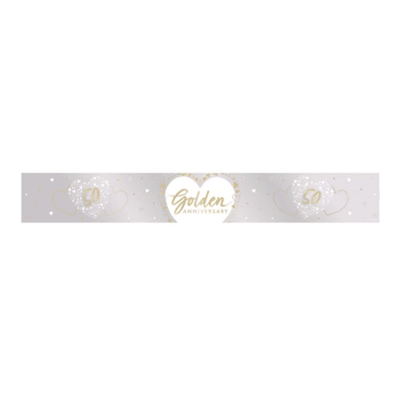 Golden Anniversary Banner 9ft