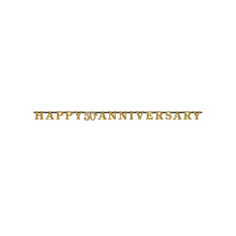 Golden Anniversary Letter Banner