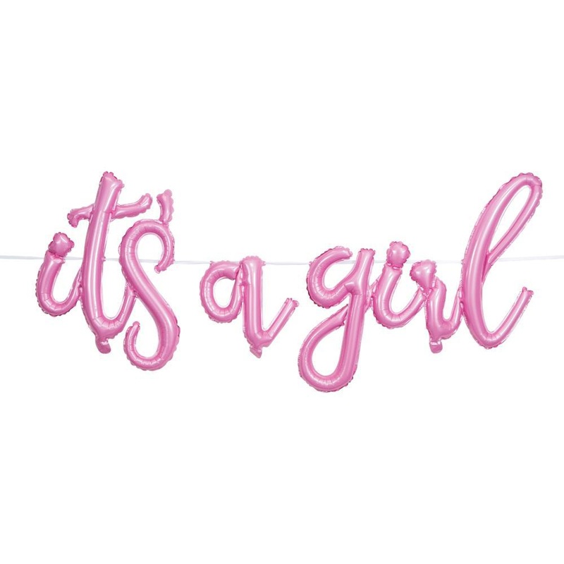 It'S A Girl Balloon Banner