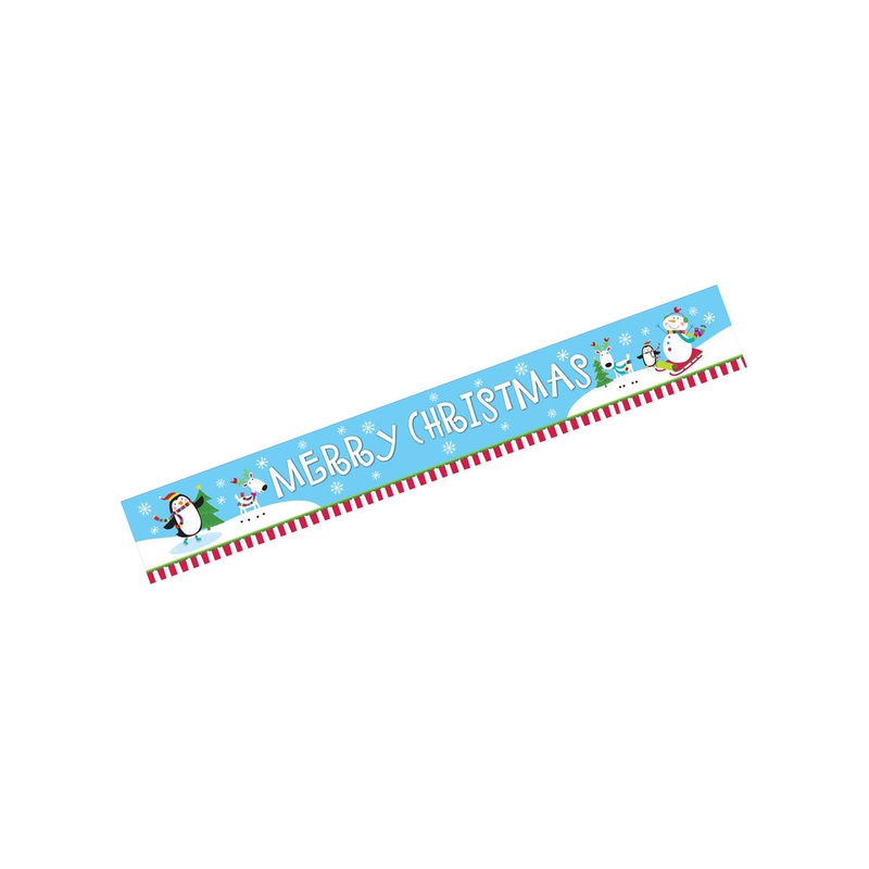 Joyful Snowman Foil Banner