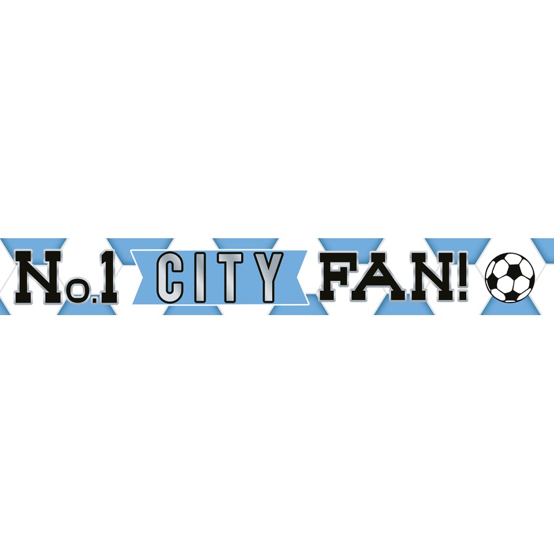 No 1 City Fan Foil Banner