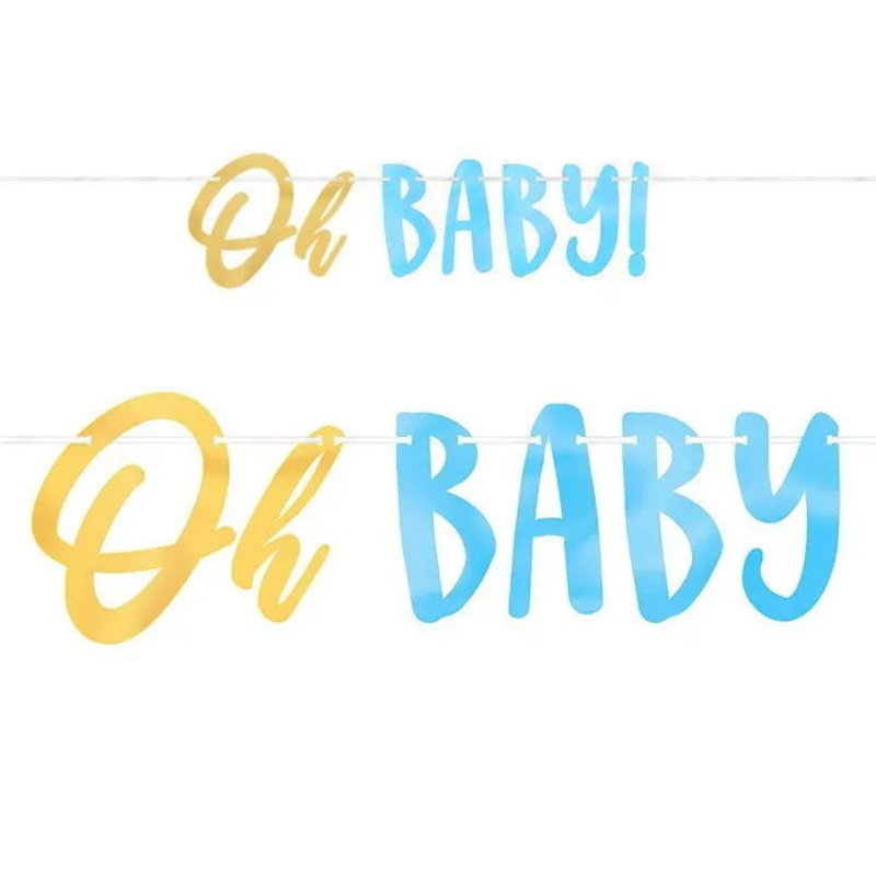 OH BABY BOY LETTER BANNER