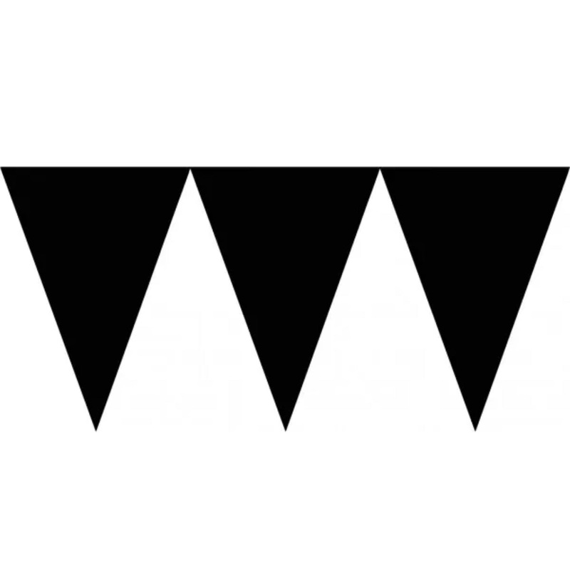 PENNANT BANNER - BLACK