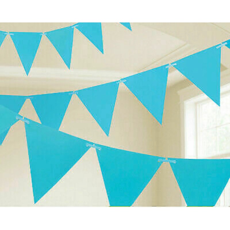 PENNANT BANNER - CARIBBEAN BLUE