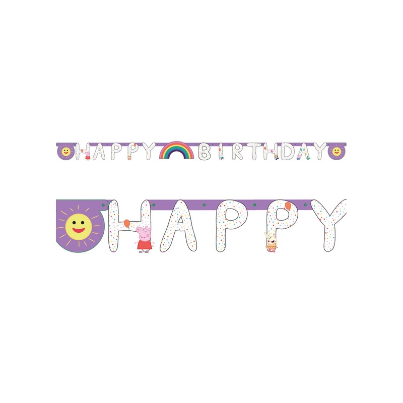 Peppa Pig Letter Banner