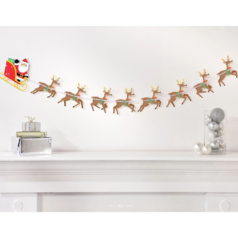 Santa & Reindeer Banner