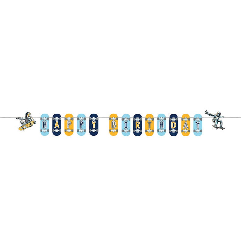 Space Skater Banner w/ Ribbon