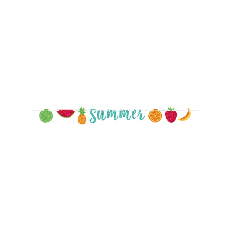 Summer Glitter Letter Banner