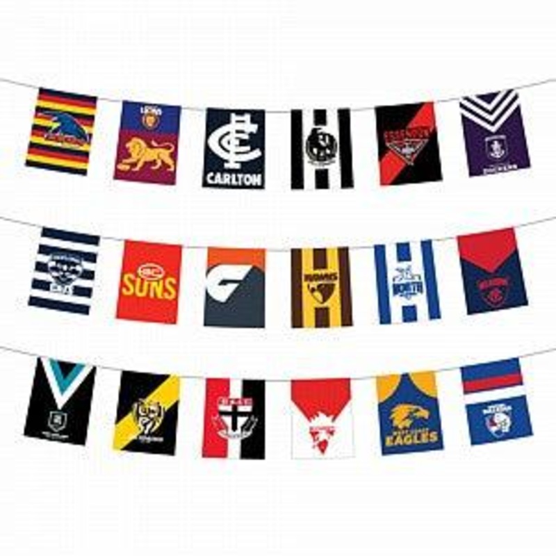 AFL All Teams Football Bunting