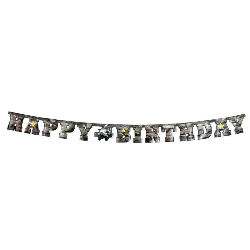 American Heroes Birthday Banner