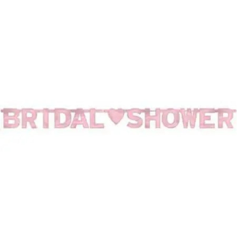 Bridal Shower - Pink Foil Banner